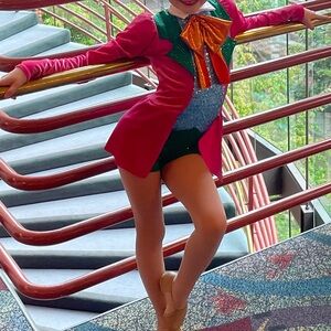 Colorful Kids Dance Costume with Bow